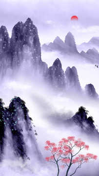 新中式山水画