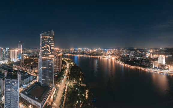 惠州东江城市夜景