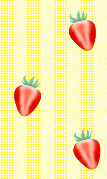草莓格纹