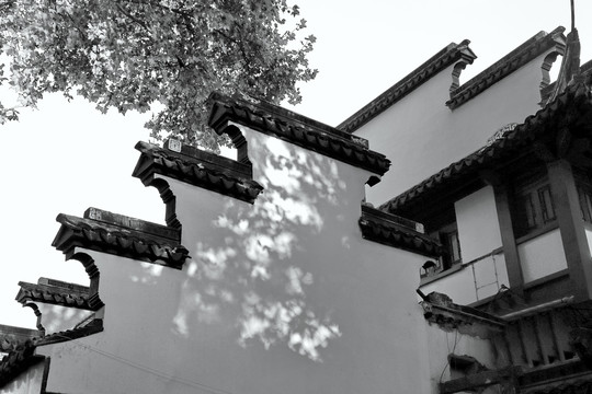 老南京风火墙黑白片