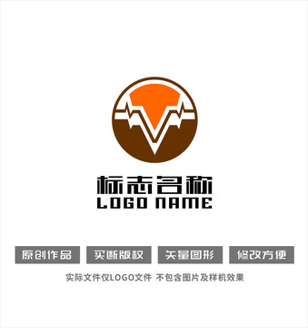 TV字母VT标志科技logo