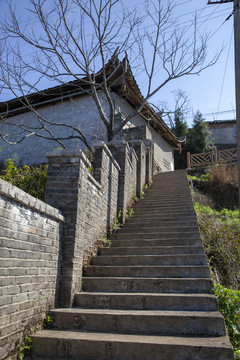 山坡阶梯