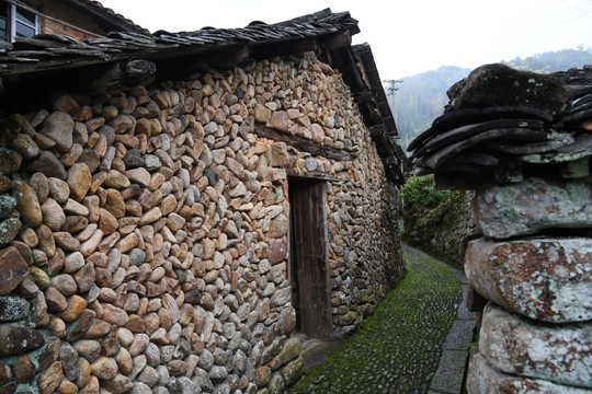 畲族石头村石头屋