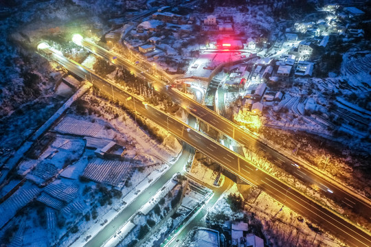 雪景夜景