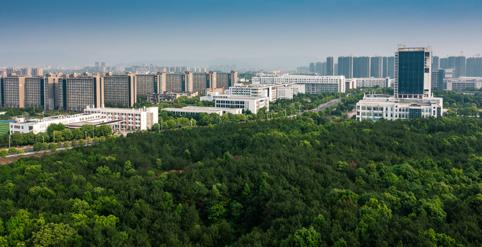 航拍南昌大学前湖校区