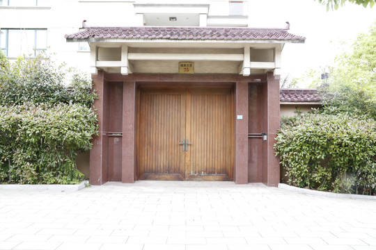 中式别墅庭院门