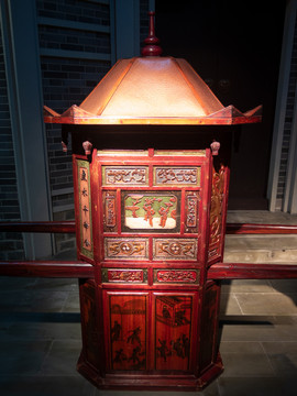 重庆中国三峡博物馆展品花轿