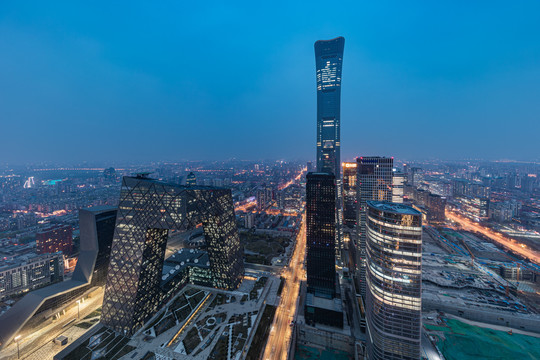 北京国贸城市天际线