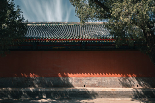 北京天坛公园斋宫古代建筑