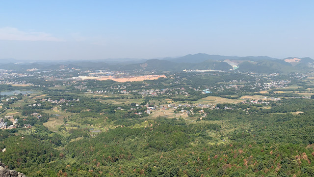 森林山顶俯瞰