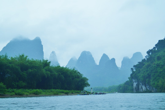 阳朔漓江兴坪风光