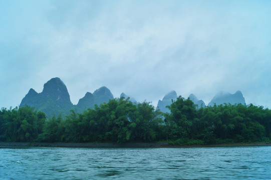 阳朔漓江兴坪风光