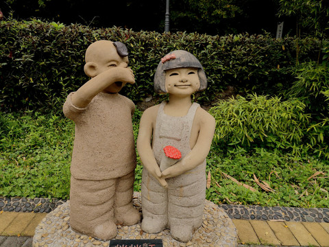 肇庆星湖人物雕塑