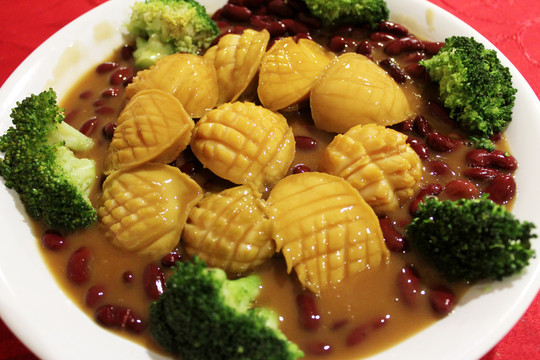 红腰豆扣鲜鲍仔