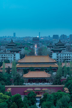 北京钟鼓楼及城市天际线