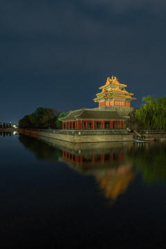 北京故宫角楼夜景