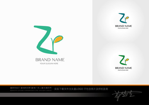 zp字母logo