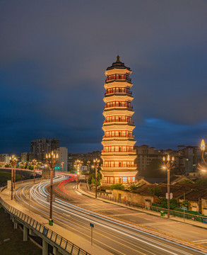 肇庆崇禧塔夜景