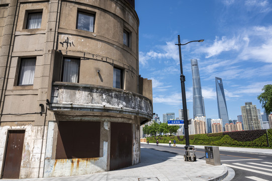 上海十六铺老码头的旧建筑