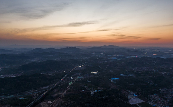 山景黄昏