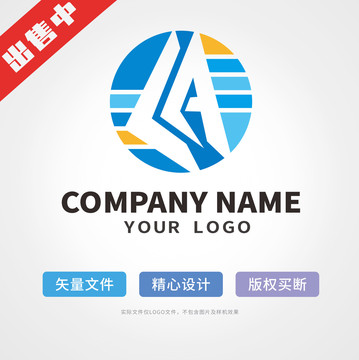 la字母logo