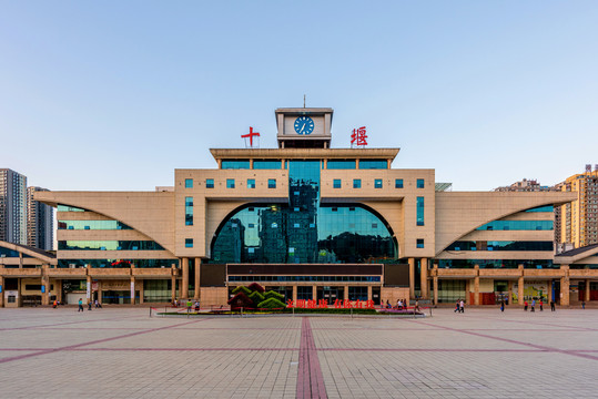 中国湖北十堰火车站站前广场
