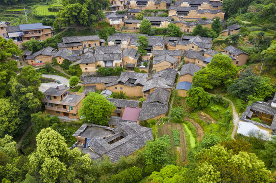 航拍松阳杨家堂村