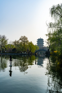 山东济南大明湖风景区