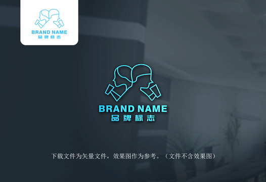 背靠背奶茶logo