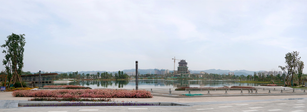 成都东安湖体育公园水景