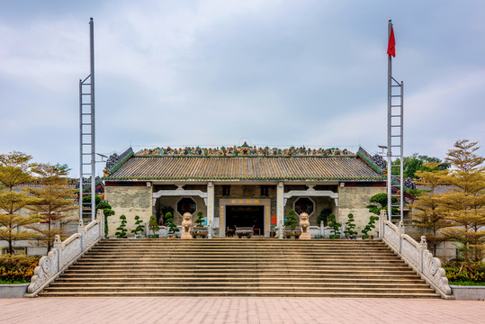 中国广东佛山石湾公园陶师祖庙