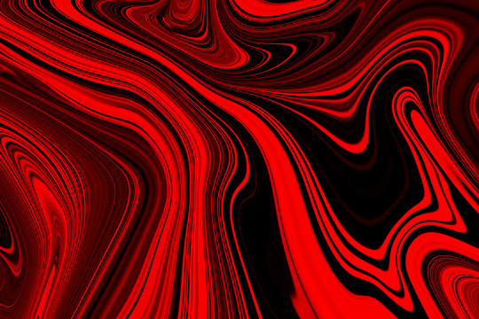 红黑抽象纹理曲线流体