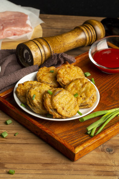 香酥油炸茄盒