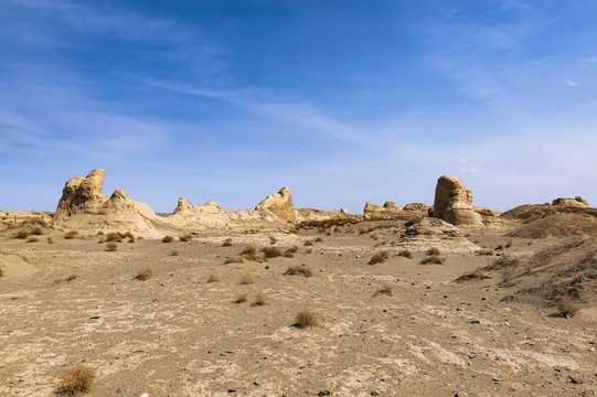 大漠戈壁古城残墙