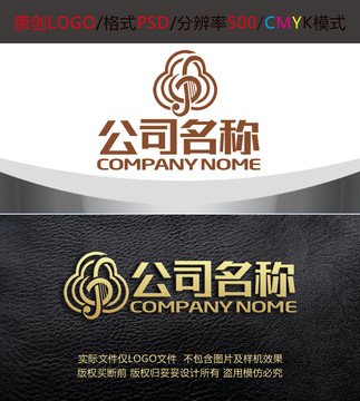 音乐古琴录音电台logo设计