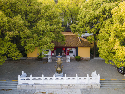 航拍南通狼山风景区