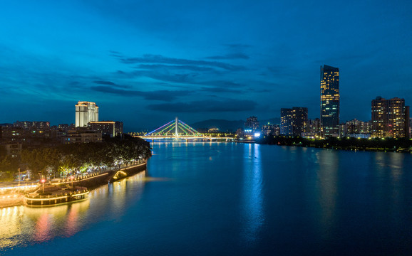 惠州市合生大桥与惠州大桥夜景