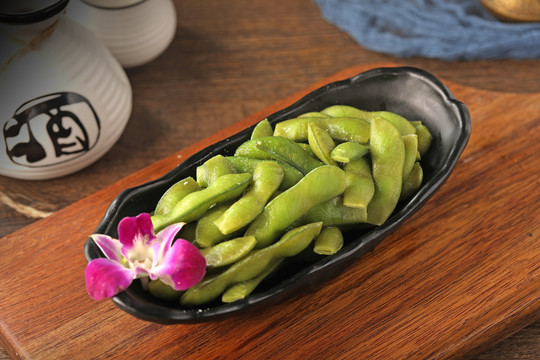 烤毛豆