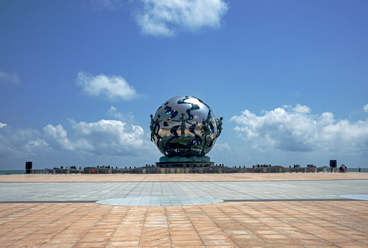 广西北海银滩塑像