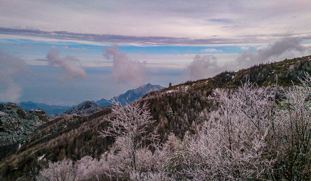 秦岭冬景