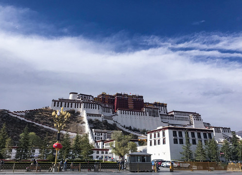 西藏拉萨布达拉宫风光