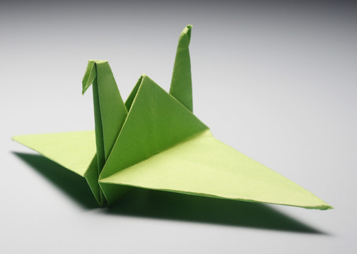 折纸鸟的股票图像