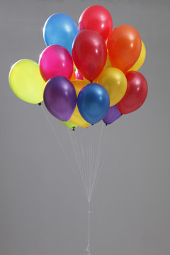 彩色气球的股票图像