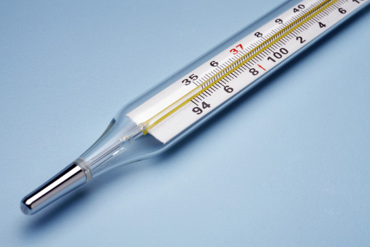 测量冷热温度的温度计