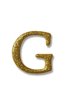 金色字母g的剪切路径