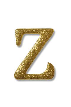金色字母z的剪切路径