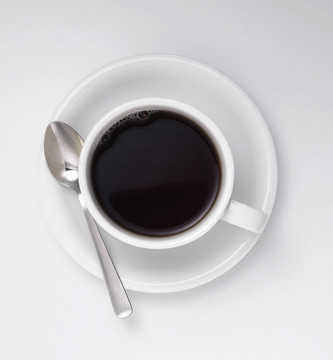 黑咖啡顶视图