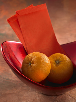 新年概念图-橘子红包