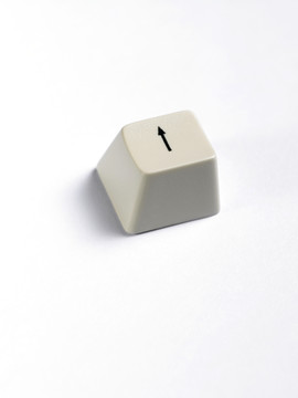 白色背景上箭头的键盘按钮