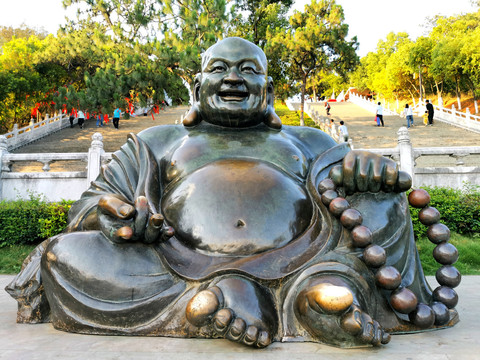 弥勒佛古铜雕塑雕像